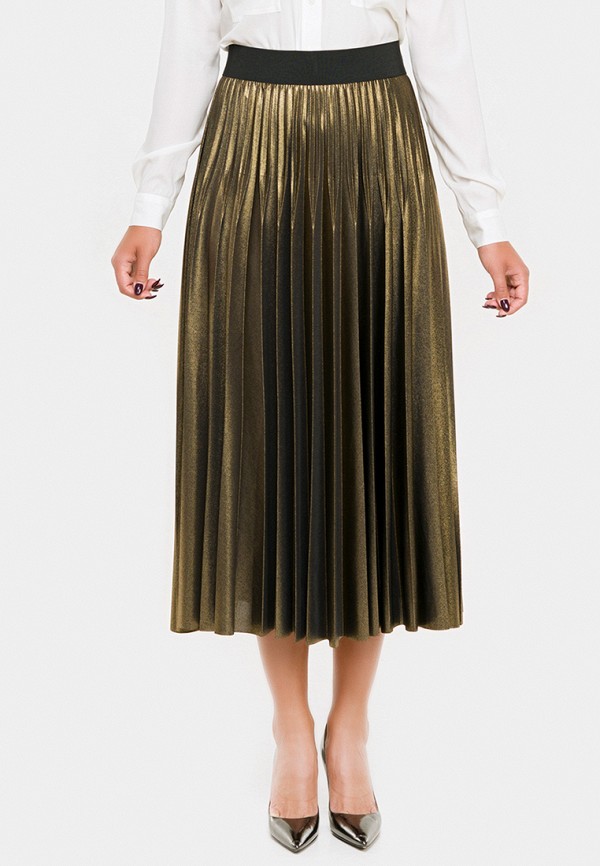 женская юбка vera moni, золотая