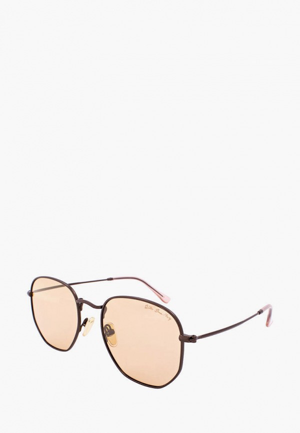 женские круглые солнцезащитные очки rita bradley, коричневые