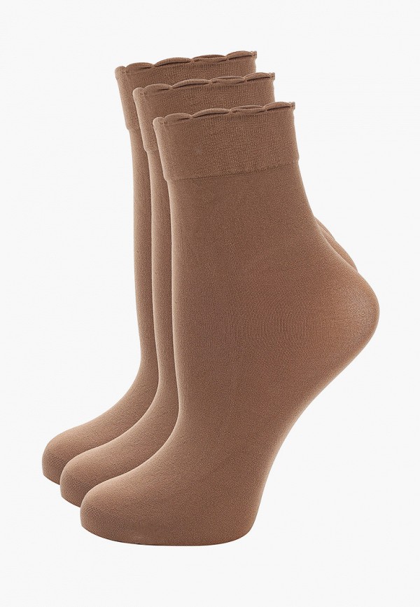 женские носки pierre cardin, коричневые