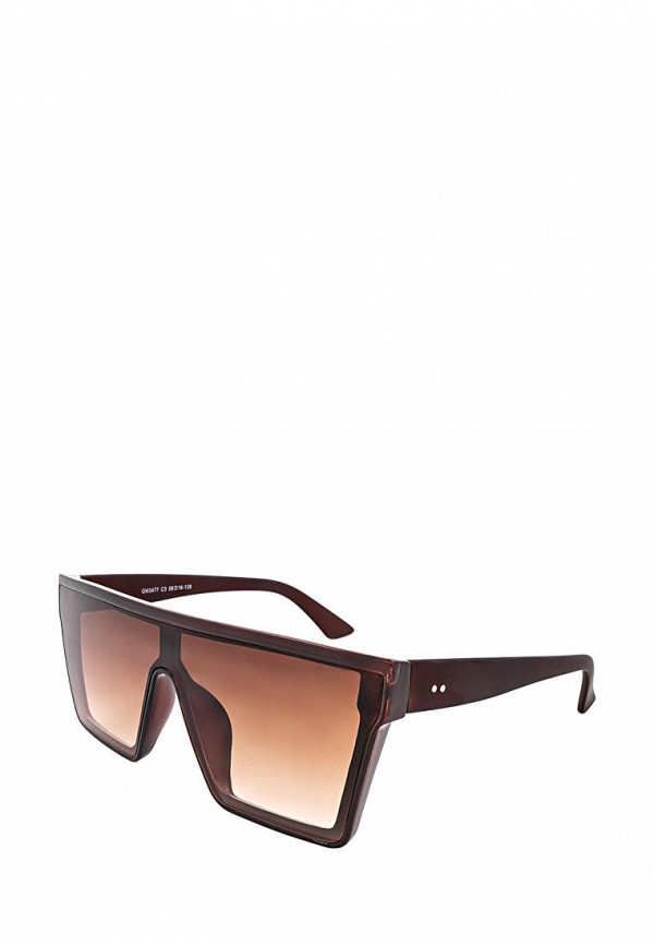 женские квадратные солнцезащитные очки gabriela marioni, коричневые