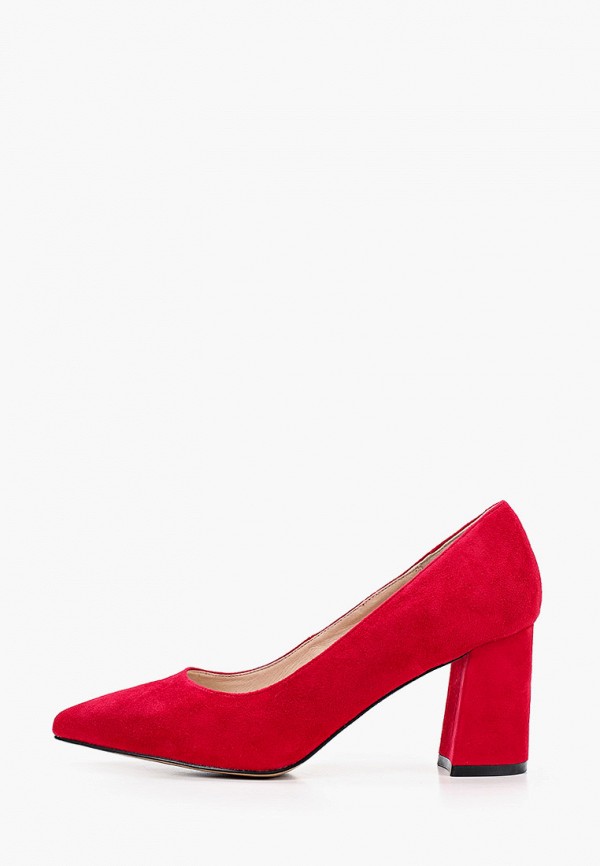 женские туфли с закрытым носом pierre cardin, красные