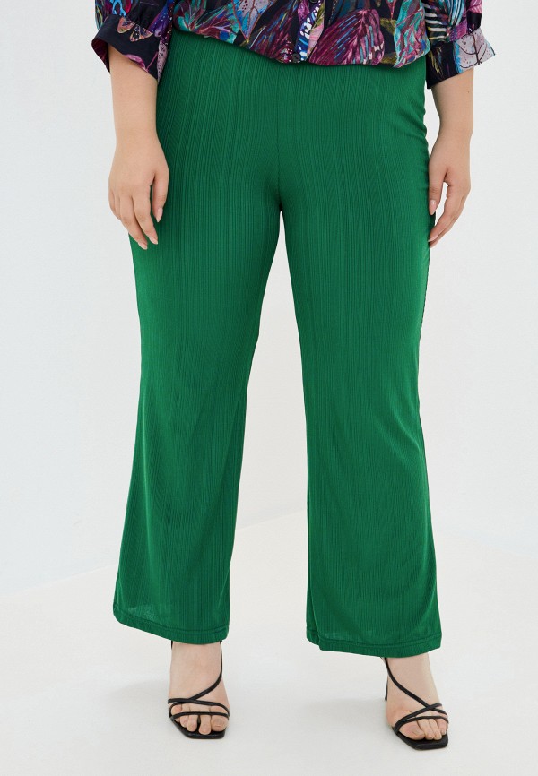 женские классические брюки olsi, зеленые