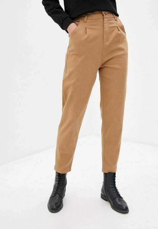 женские повседневные брюки fadjo, коричневые
