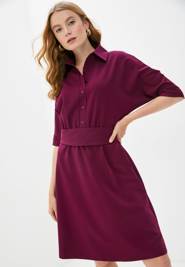 женское платье-рубашки emansipe, бордовое