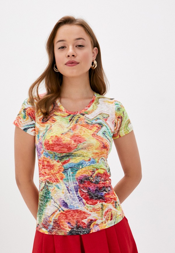 женская футболка emansipe, разноцветная
