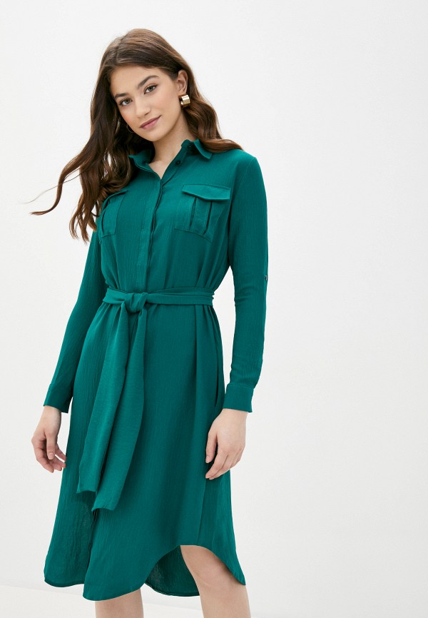женское платье-рубашки emansipe, зеленое