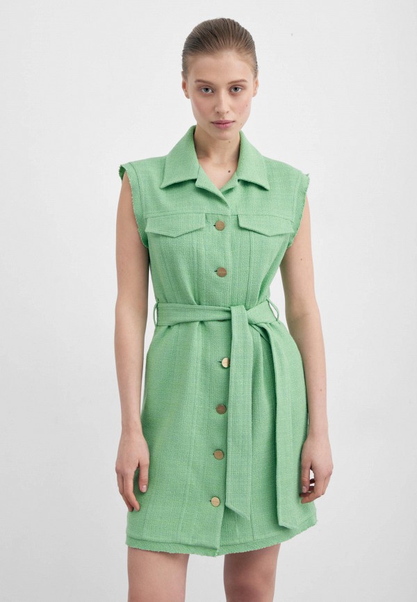 женское платье-рубашки i am studio, зеленое