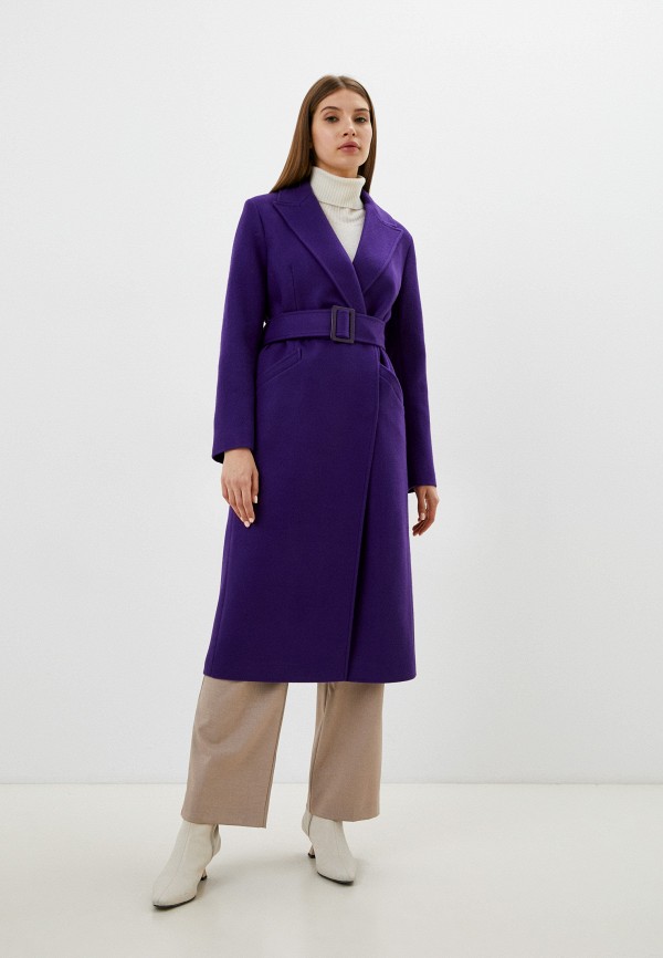 женское двубортные пальто vivaldi, фиолетовое