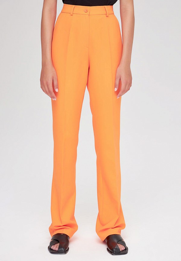 женские повседневные брюки studio 29, оранжевые