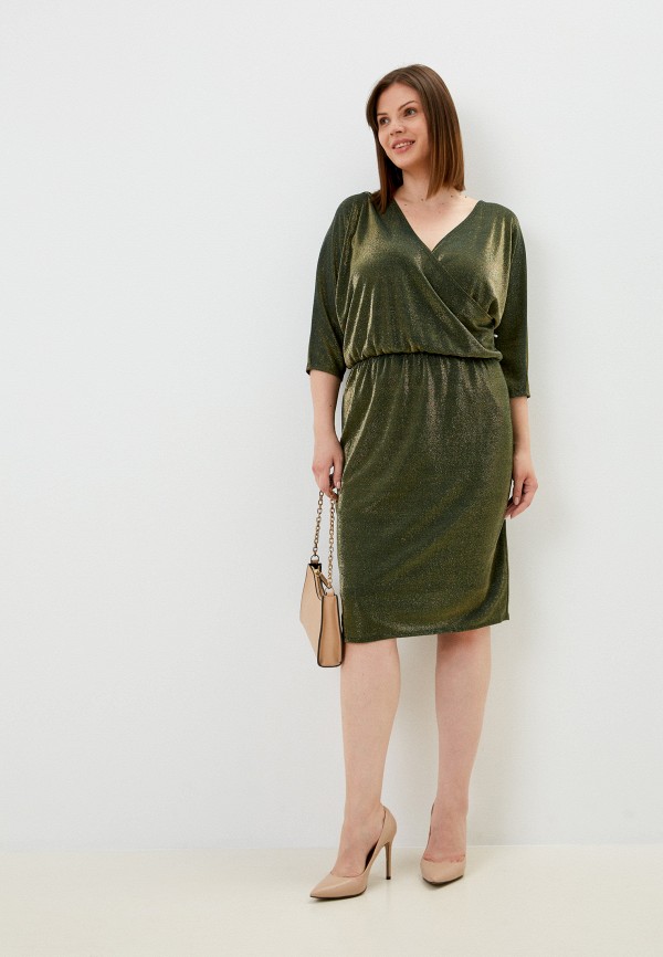 женское платье с запахом sienna, зеленое