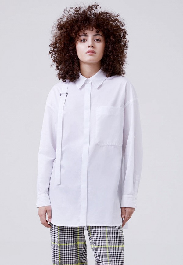 женская рубашка с длинным рукавом m.reason, белая
