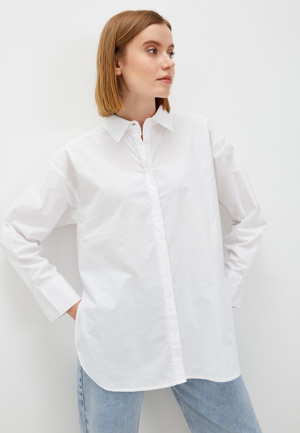 женская рубашка с длинным рукавом baon, белая