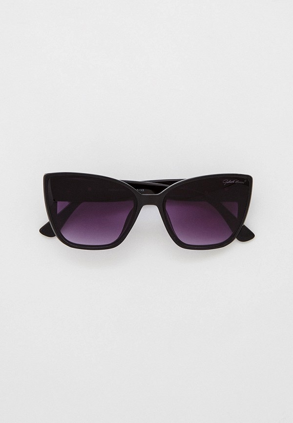 женские солнцезащитные очки кошачьи глаза gabriela marioni, черные