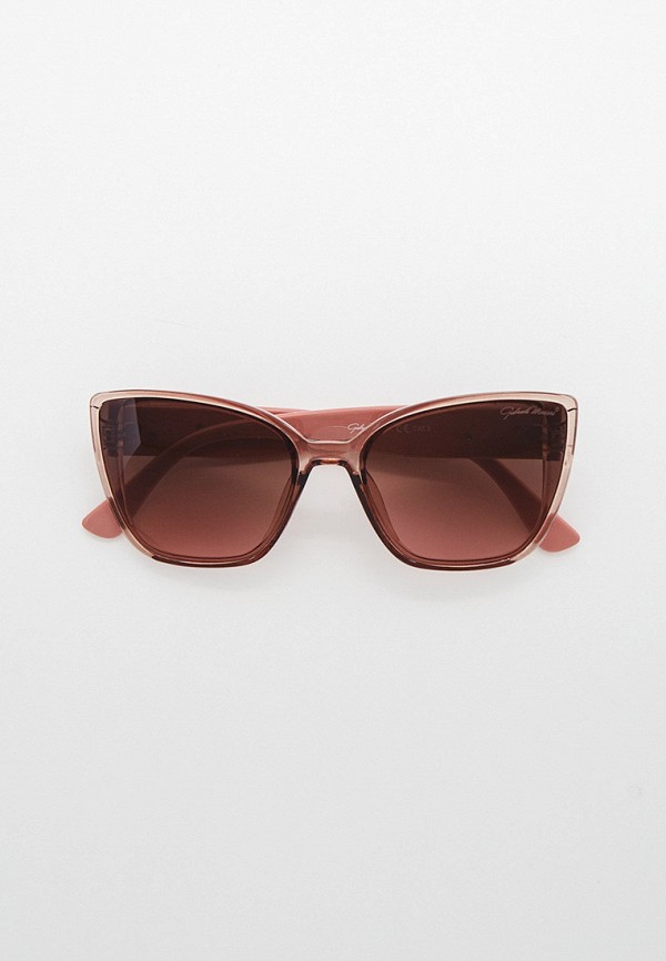 женские солнцезащитные очки кошачьи глаза gabriela marioni, розовые