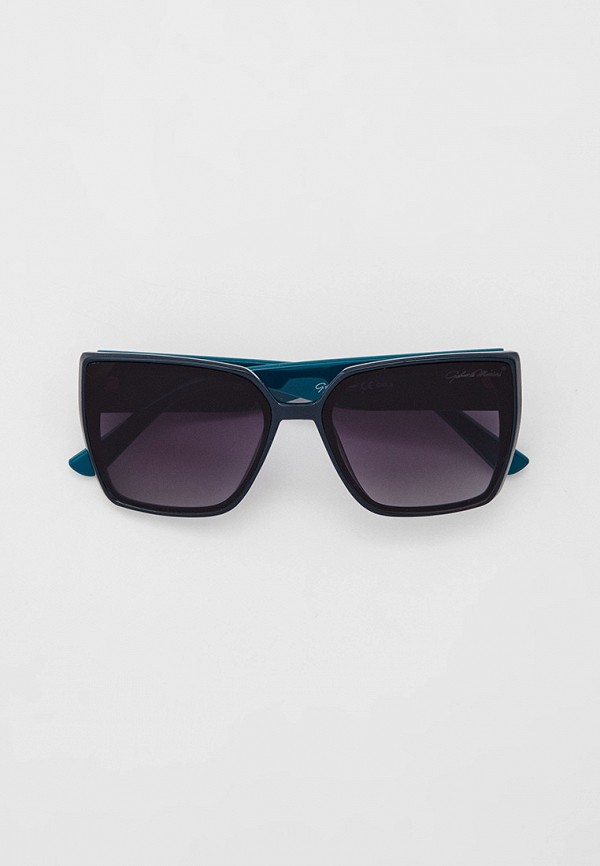женские квадратные солнцезащитные очки gabriela marioni, бирюзовые
