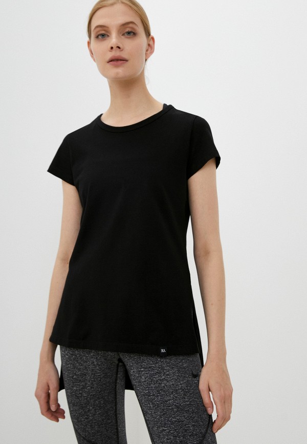 женская футболка ramayoga, черная