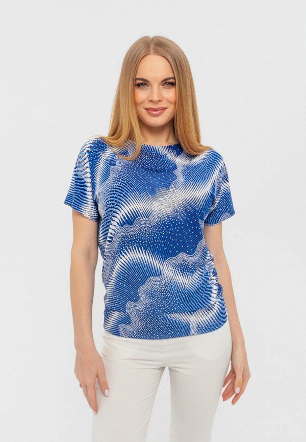 женская футболка текстиль хаус, синяя