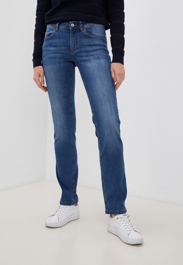 женские прямые джинсы tom tailor, синие