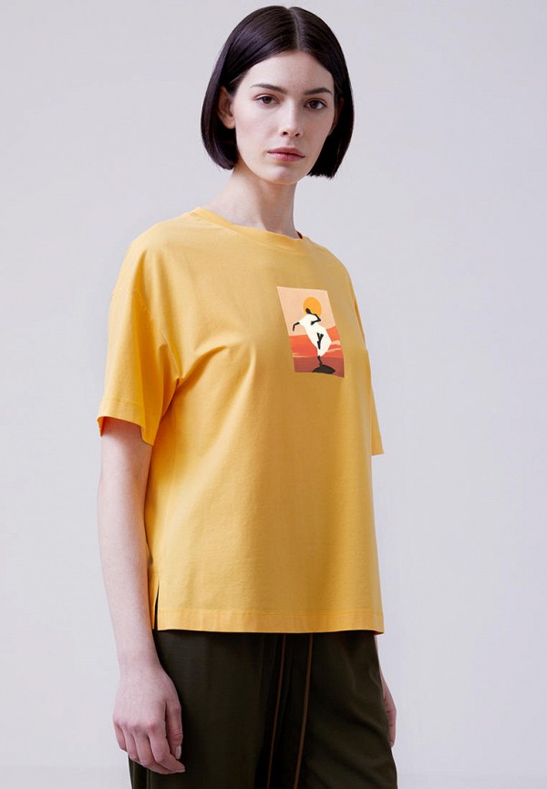 женская футболка m.reason, желтая