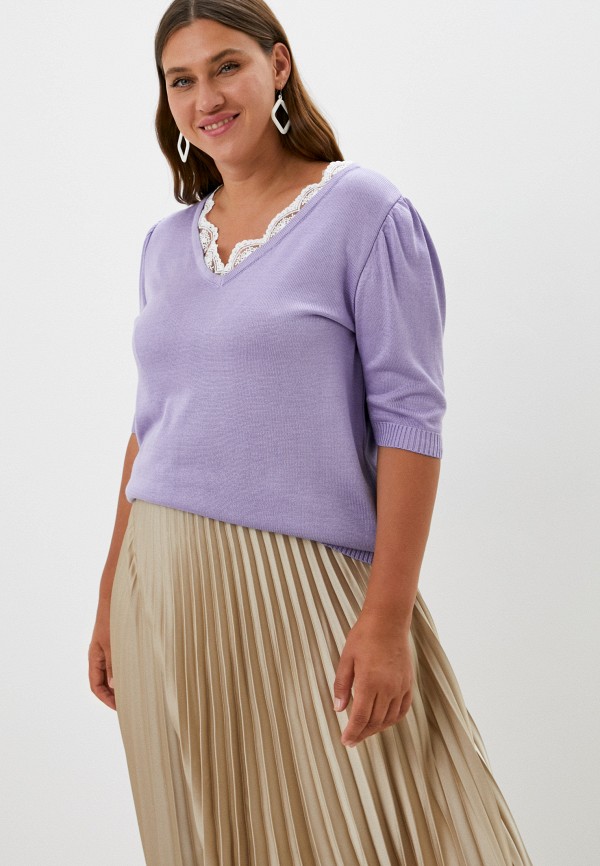 женский пуловер vivawool, фиолетовый
