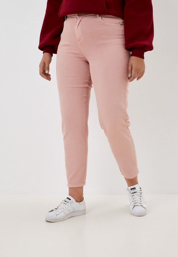 женские джинсы-мом averi, розовые