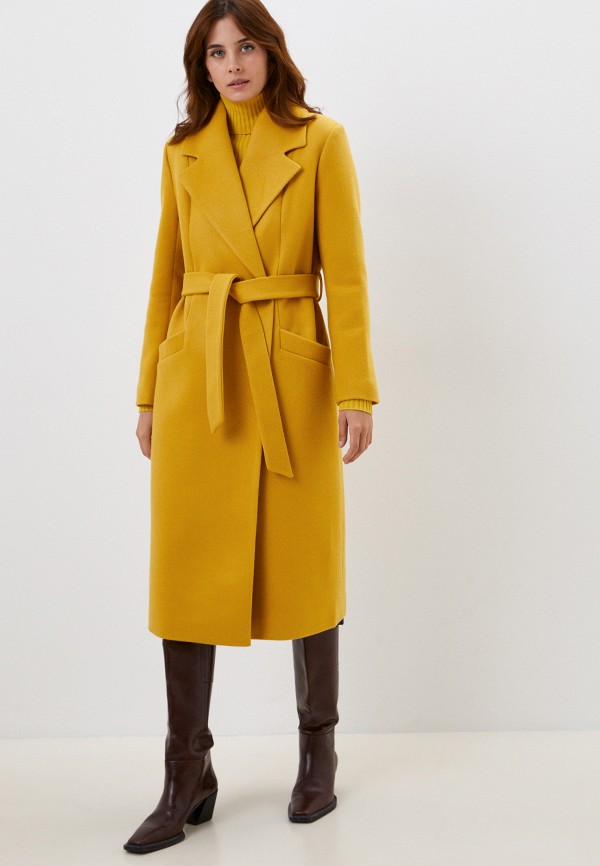 женское пальто vivaldi, желтое