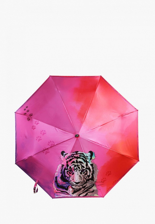 женский складные зонт fabretti, розовый