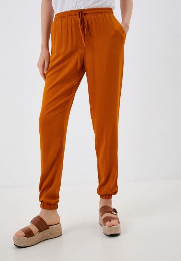 женские зауженные брюки lilly bennet, оранжевые