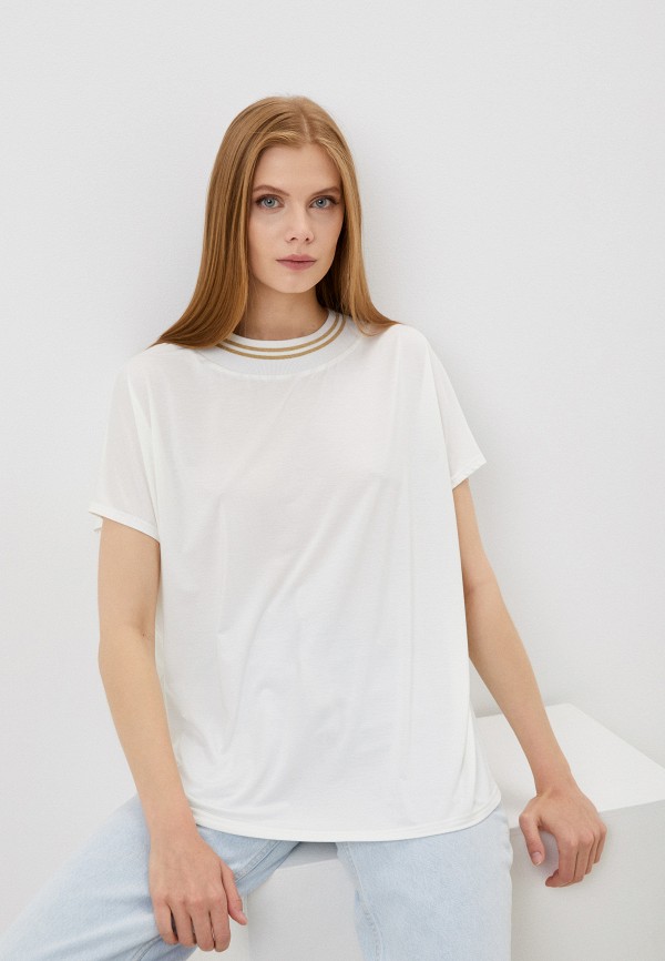 женская футболка katya ander, белая