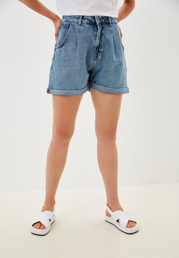 женские джинсовые шорты mossmore, синие