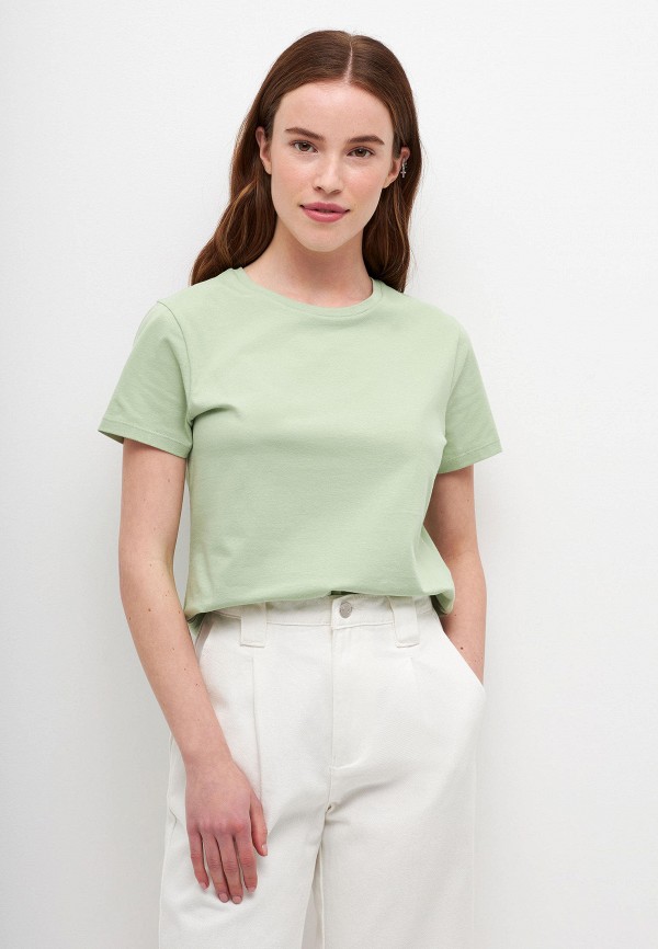 женская футболка sela, зеленая