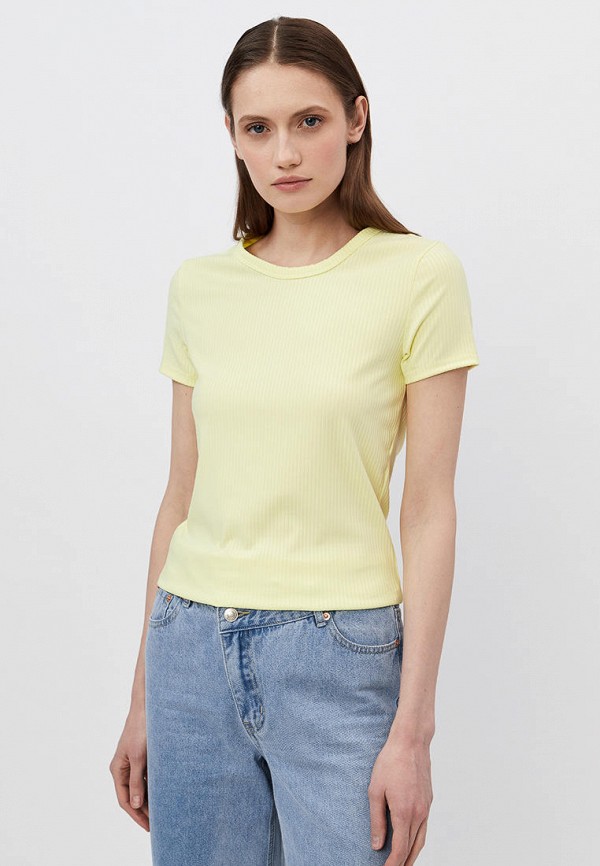 женская футболка modis, желтая
