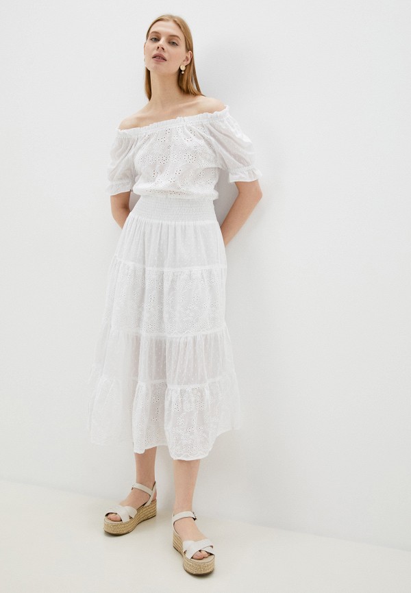 женское повседневные платье fabretti, белое