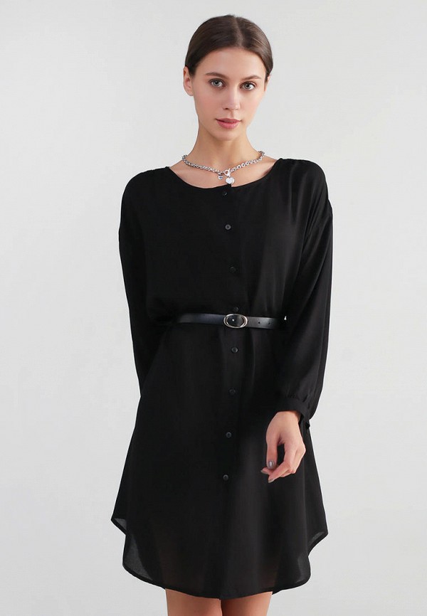 женское повседневные платье петербургский стиль, черное