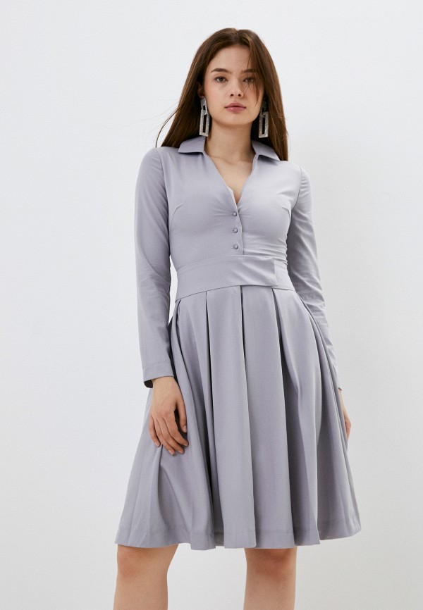 женское платье-рубашки vera yakimova, серое