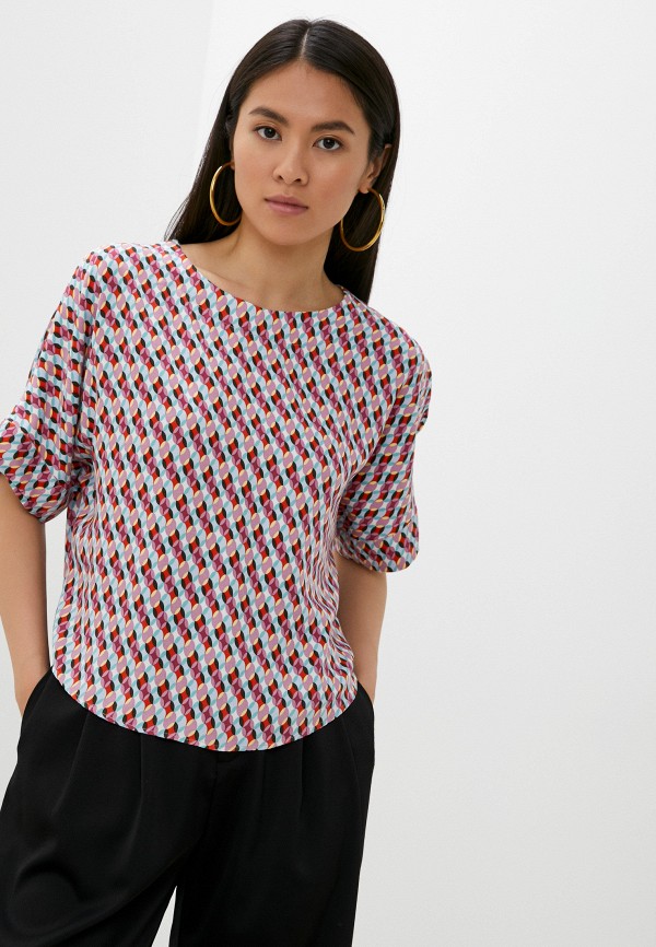 женская блузка с коротким рукавом dimma, разноцветная