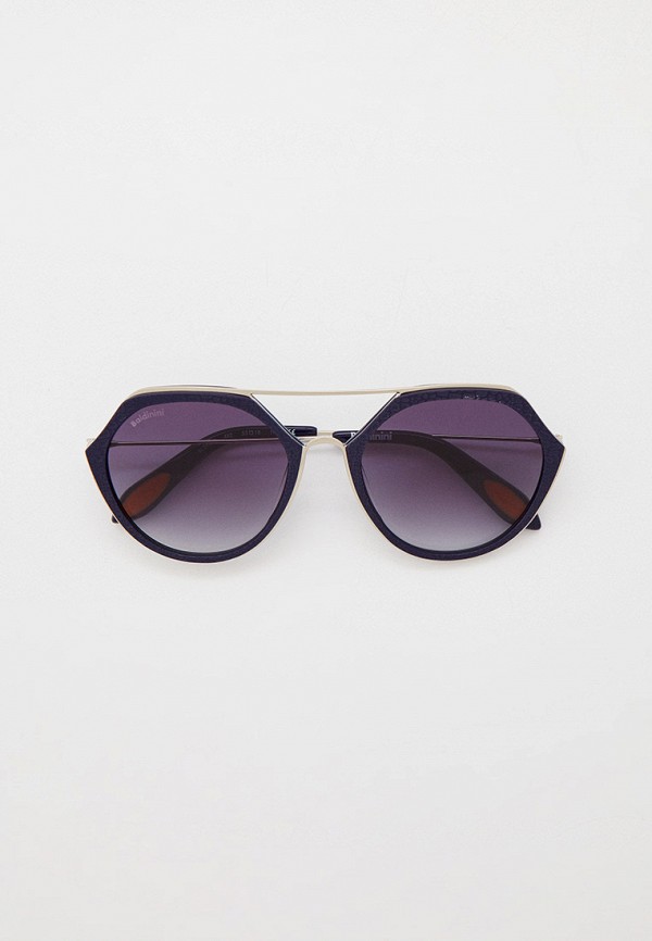 женские круглые солнцезащитные очки baldinini, синие