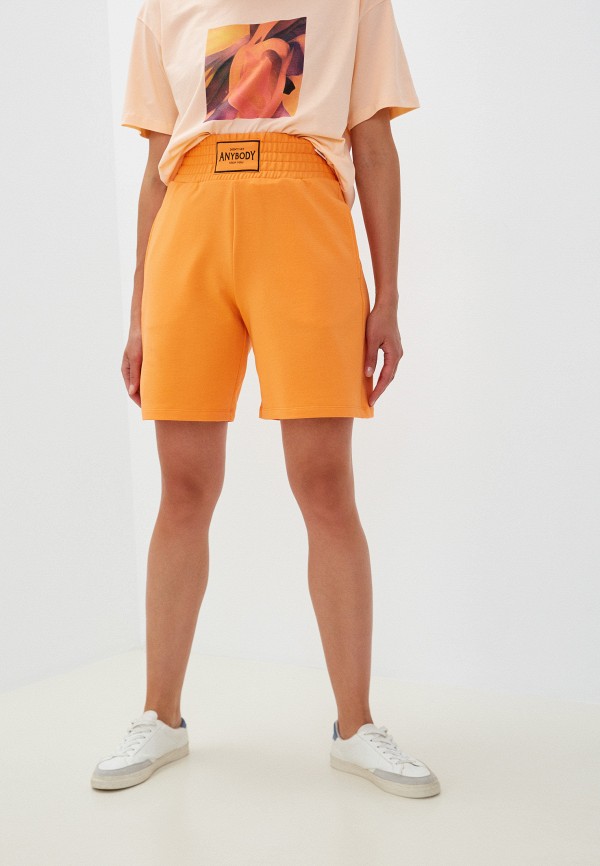 женские спортивные шорты mark formelle, оранжевые