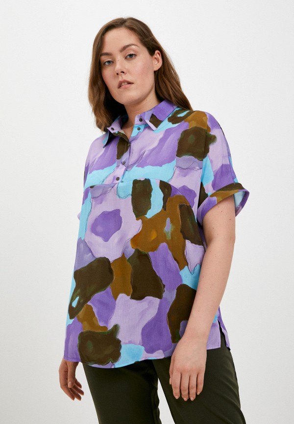 женская блузка с коротким рукавом nadin, разноцветная
