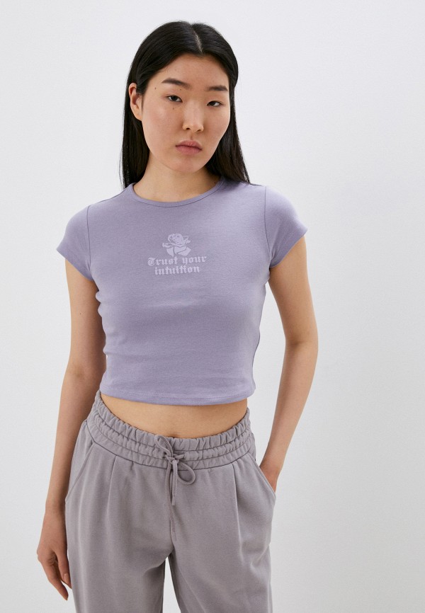 женская футболка gloria jeans, фиолетовая