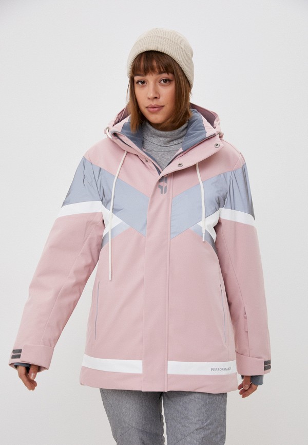 женская горнолыжные куртка high experience, розовая