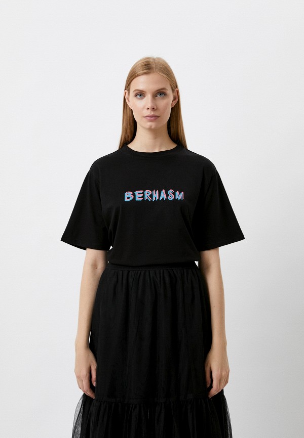 женская футболка berhasm, черная