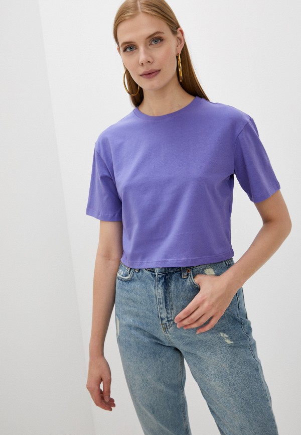 женская футболка to molly from james, фиолетовая