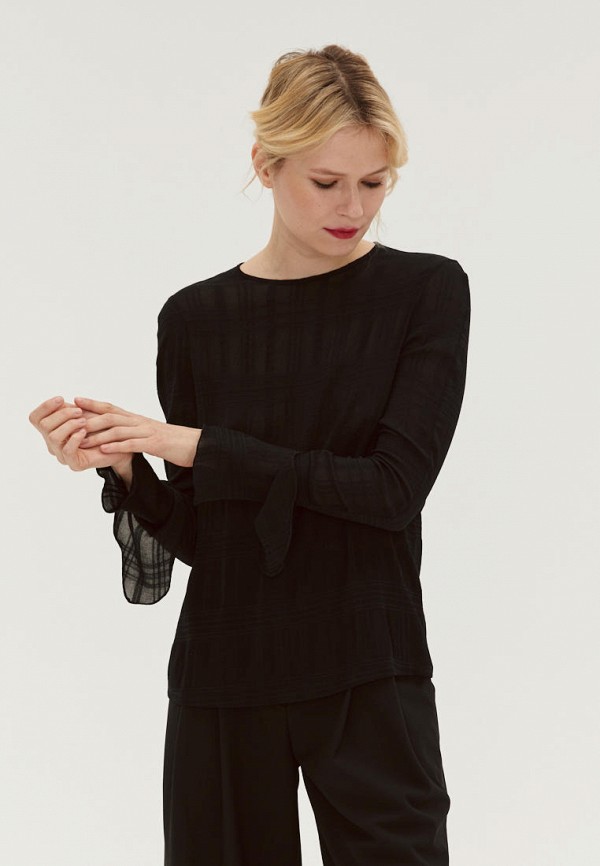 женская блузка с длинным рукавом eterlique, черная