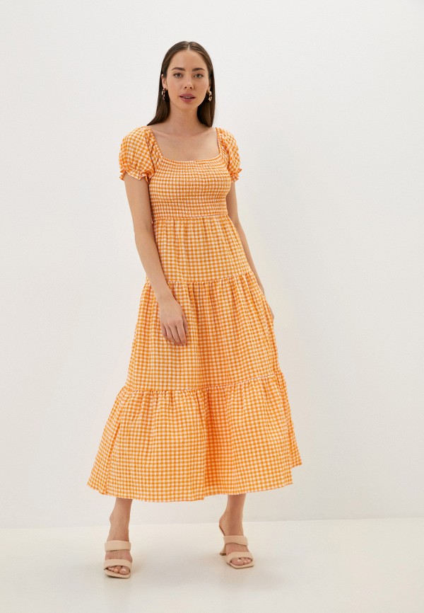 женское повседневные платье defacto, оранжевое