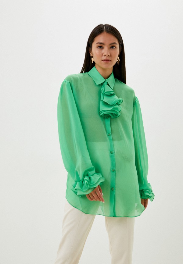 женская блузка alisia hit, зеленая