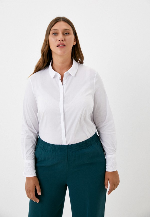 женская рубашка с длинным рукавом olsi, белая