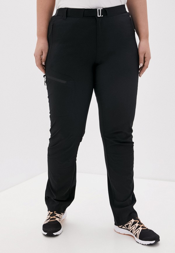 женские зауженные брюки columbia, черные