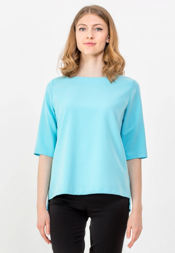 женская блузка samos fashion group, голубая