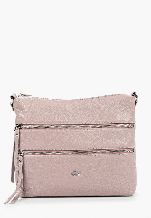 женская сумка через плечо franchesco mariscotti, розовая